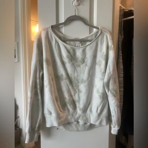 A&F off the shoulder tie dye sweater